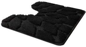 Sada kúpeľňových koberčekov SUPREME STONES kamienky, čierna