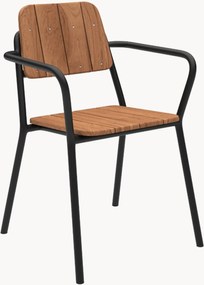 Záhradná jedálenská stolička's opierkami z tíkového dreva Kirra