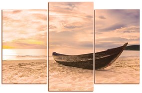 Obraz na plátne - Čln na pláži 151FC (120x80 cm)