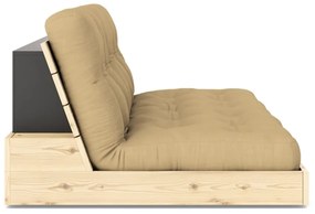 Rozkladacia pohovka v horčicovej farbe 196 cm Base – Karup Design