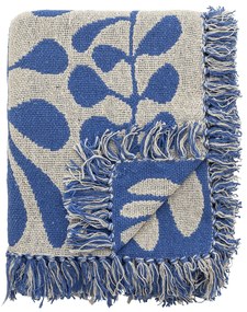 Bloomingville Prehoz z recyklovanej bavlny Nevine Blue 130 × 160 cm