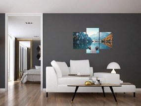 Obraz - Lode na jazere Braies (90x60 cm)