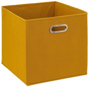 Úložný box Textília 31x31 cm horčicovo žltý