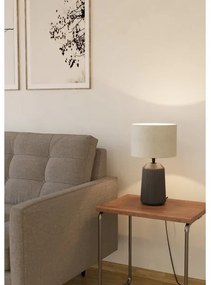 Eglo 900824 - Stolná lampa CAPALBIO 1xE27/40W/230V šedá