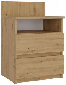 Nočný stolík Musecalo 1 (dub artisan). Akcia -23%. Vlastná spoľahlivá doprava až k Vám domov. 1132752