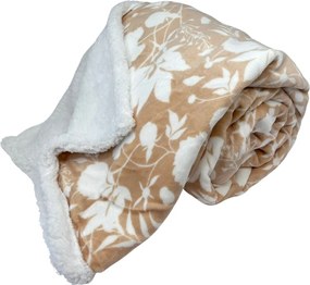 Home Elements Mikroflanelová deka, kolekcia Béžové ruže