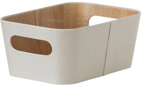 Kitchisimo Set 2 úložných košíkov 26 × 18 × 11 cm, krémová, S