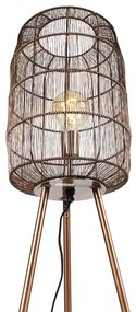 Moderná stojaca lampa trojnožka medená - Redo