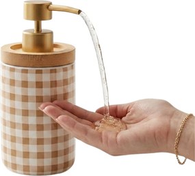 Dávkovač mydla Vichy, kombinácia farieb/so zlatými a drevenými prvkmi, 400 ml
