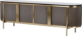 TV stolek Stilig ST382A 200 cm černý mramor/zlatý