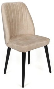 Súprava jedálenských stoličiek Alfa Cream and Black, 4 ks