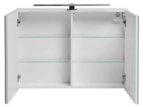 CMD Kúpeľňové zrkadlo LEONARDO WHITE 84-90-B-2D