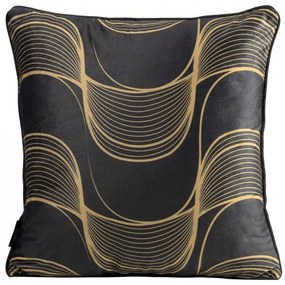 Obliečka na vankúš Pola 40x40 čierna a béžová 385852