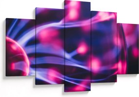 Abstraktný fialový obraz (150x105 cm)