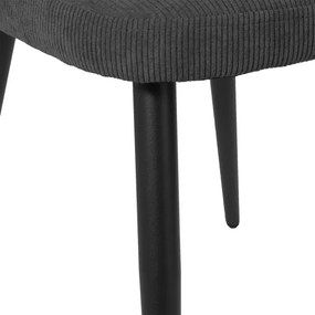 Jedálenská stolička KROSBY antracitová