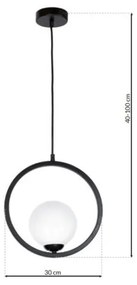 Luster na lanku BOSTON 1xE14/40W/230V