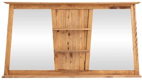 furniture-nabytek.cz - Masívne kúpeľňové zrkadlo Rangoon z borovice, lakované – 140×72 cm