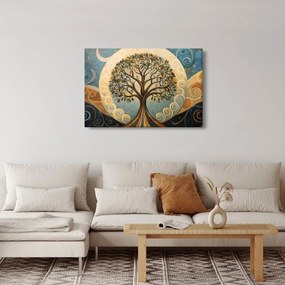 Obraz – Strom života a špirály (90x60 cm)