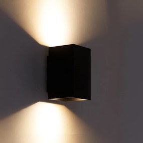 Moderné inteligentné nástenné svietidlo čierne vrátane 2 WiFi GU10 - Sandy