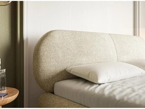 Manželská posteľ 160 cm Octave 160 (s roštom) (s úl. priestorom) (béžová + čierna). Akcia -19%. Vlastná spoľahlivá doprava až k Vám domov. 1099955