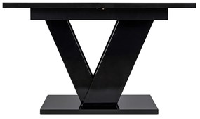 JAKS Jedálenský stôl Clark 120 cm black gloss glamour
