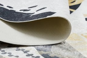 Dywany Łuszczów, Kusový koberec ANDRE Abstraction 1097, 80x150, béžová, chodba / predsieň