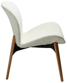 PARAGON ČALÚNENÉ LOUNGE KRESLO bone white/oak