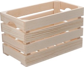 ČistéDrevo Drevená debnička 40 x 22 x 24 cm