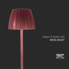 LED Stmievateľná dobíjacia stolná lampa LED/2,7W/5V 3000-6000K 1800 mAh hnedá