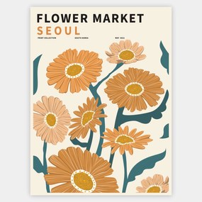 Plagát Flower Market Seoul