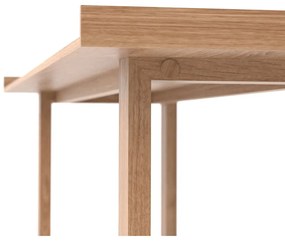 Písací stôl z masívneho dubového dreva Wireworks Slim