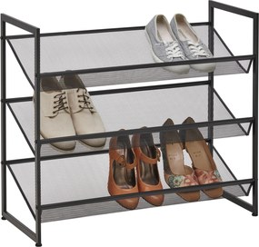 XXXLutz REGÁL NA TOPÁNKY, čierna, 73/60/30 cm Xora - Skrine, regály & police na topánky - 000537002302