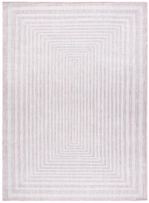 Dywany Łuszczów Kusový koberec Sion Sisal Labirinth 22376 pink/ecru – na von aj na doma - 140x190 cm