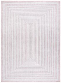 Dywany Łuszczów Kusový koberec Sion Sisal Labirinth 22376 pink/ecru – na von aj na doma - 200x290 cm