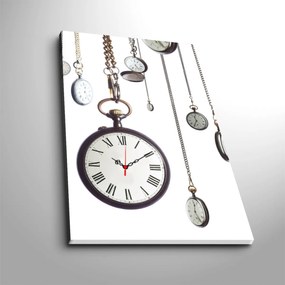 Dekoratívne nástenné hodiny Clocke biele