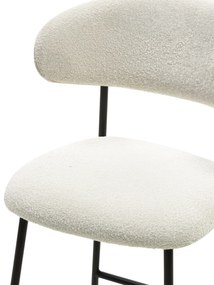 Barová židle Fresno boucle krémová