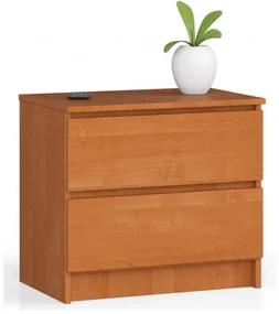 Nočný stolík K60 2SZ CLP olcha