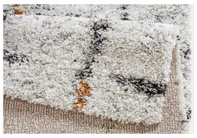 Krémovobiely koberec Mint Rugs Grid, 120 x 170 cm