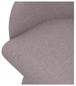 Čalúnené jedálenské kreslo v levanduľovej farbe Kanoa – Makamii