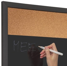Combi Board blackboard / korok 45 × 60 cm, čierna
