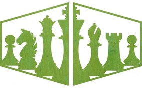 Elegantný obraz na stenu šachové figúrky - MIVAL | SENTOP PR0417 plywood