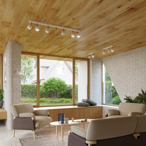 Bodové svietidlo Oculare, 3x biele kovové tienidlo, (možnosť polohovania)