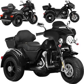 JOKOMISIADA Veľký akumulátorový motorkový chopper pre deti PA0254 čierny