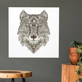 DUBLEZ | 3D drevený obraz - Mystický vlk