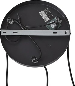 Art Deco závesná lampa čierna s dymovým sklom 3-Lights - Wallace