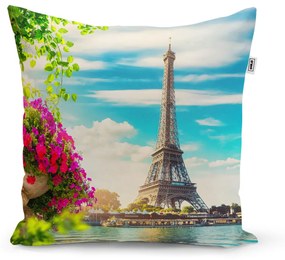 Sablio Vankúš Paríž Eiffelova veža Mraky - 50x50 cm