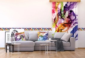 Dizajnový záves - Farebný dym - 140x245 cm