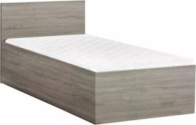 Posteľ SOFIA 80 x 200 cm, dub lanýž Rošt: S latkovým roštom, Matrac: Matrac COCO MAXI 20 cm