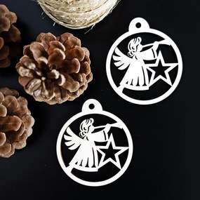 SENTOP | Vianočné ozdoby z dreva a plastu, Vianočné dekorácie drevené , drevené doplnky PR0061-Wooden decorations
