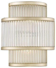 Zuma Line W0528-02B-V6AC - Nástenné svietidlo SERGIO 2xG9/33W/230V zlatá